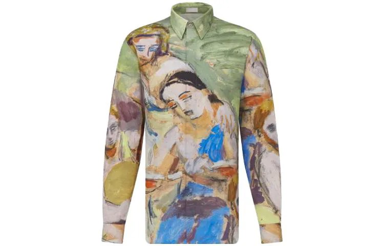 Рубашка мужская многоцветная Dior, цвет Multicolor
