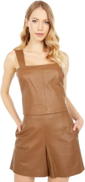 Топ Vince Leather Tank, цвет Fawn