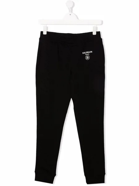 Balmain Kids спортивные брюки с логотипом