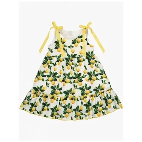Платье Mini Maxi, модель 7494, цвет желтый, размер 116