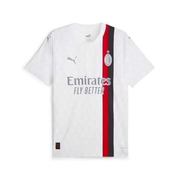 Мужская выездная майка AC Milan 23/24 PUMA White Feather Grey, цвет weiss