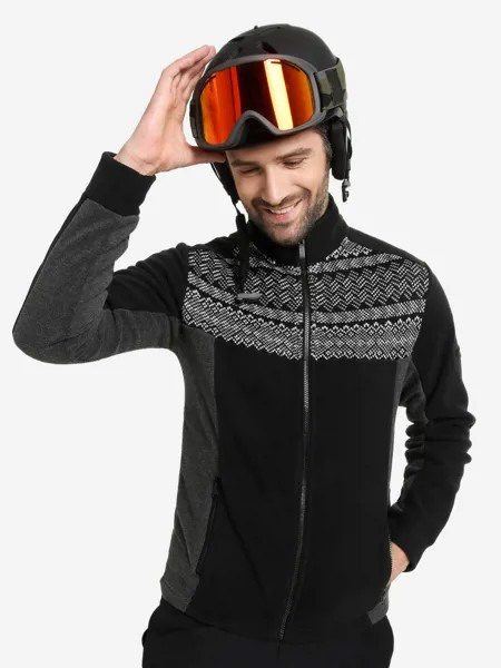 Джемпер флисовый мужской Glissade, Черный