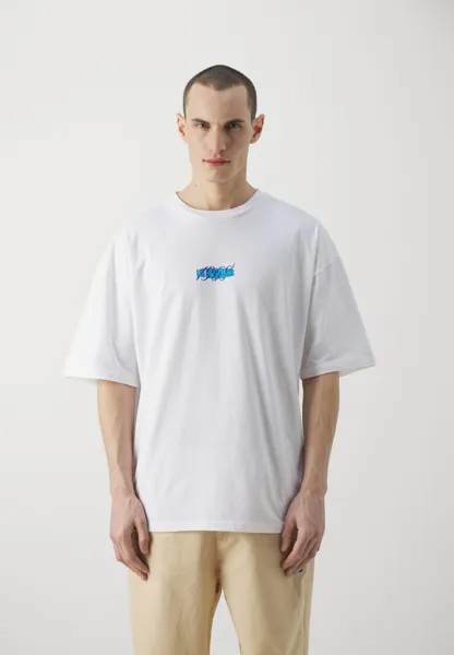 Футболка с принтом SUPEROVERSIZED TEE UNISEX Les Benjamins, белый