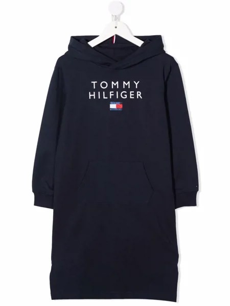 Tommy Hilfiger Junior платье-толстовка с логотипом