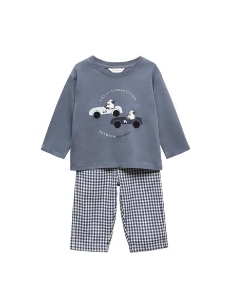 Пижамы MANGO KIDS CARS, синий
