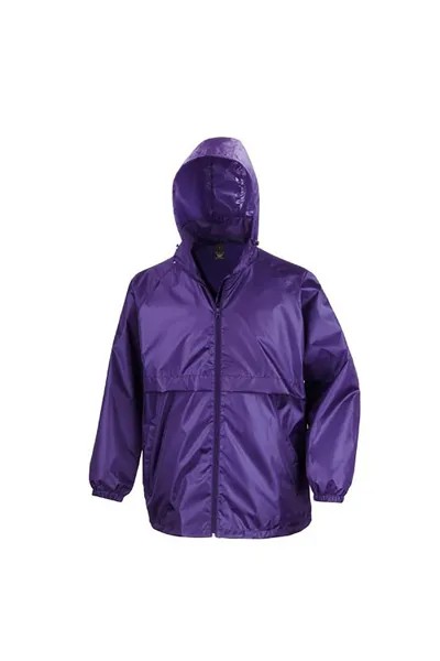 Водоотталкивающая ветрозащитная куртка для взрослых Core Windcheater Result, фиолетовый