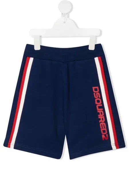 Dsquared2 Kids полосатые шорты с логотипом