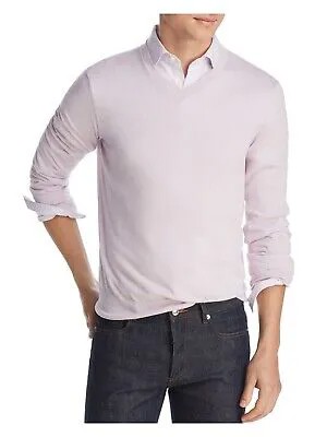 Дизайнерский бренд мужской фиолетовый свитер с длинным рукавом и V-образным вырезом XL