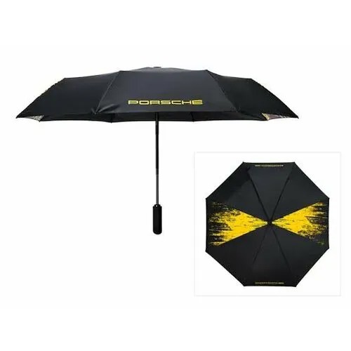 Мини-зонт Porsche Design, черный, желтый