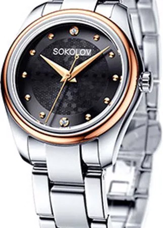 Fashion наручные  женские часы Sokolov 158.01.71.000.03.01.2. Коллекция Unity