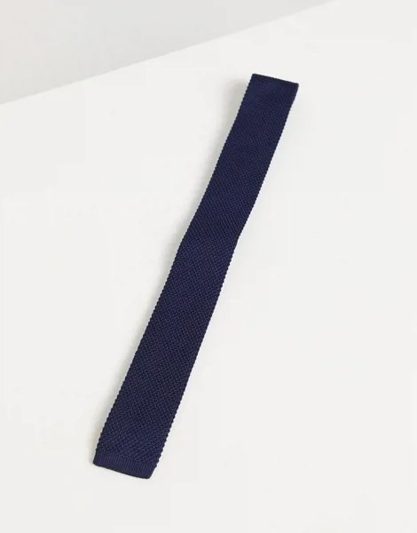 Трикотажный галстук Gianni Feraud-Темно-синий