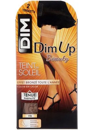Чулки DIM Dim Up Teint de Soleil, 17 den, размер 2, terracotta (коричневый)
