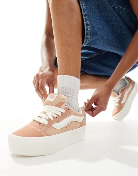 Vans – Knu Stack – Персиковые кроссовки