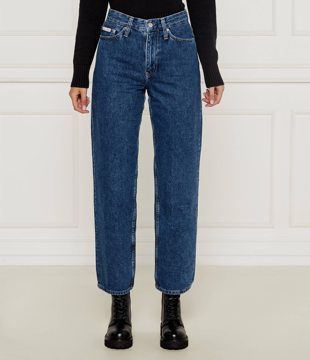 Джинсы CALVIN KLEIN JEANS Loose fit high rise, темно-синий