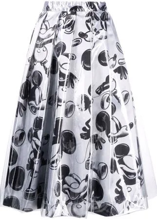 Comme Des Garçons юбка с принтом Mickey Mouse