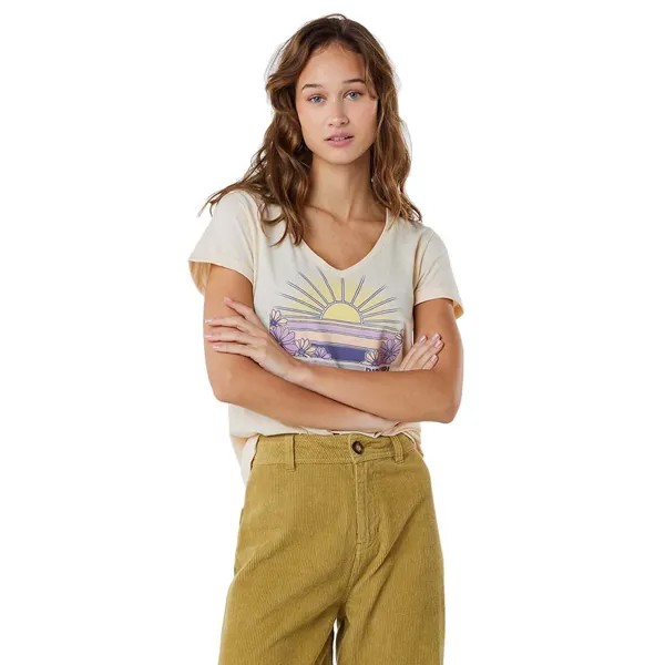 Футболка Rip Curl Standard Short Sleeve V Neck, белый