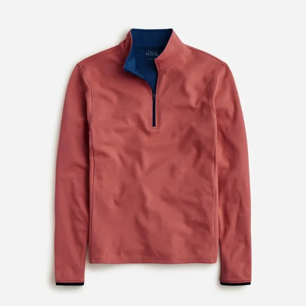 Функциональный свитер с полумолнией и технологией Coolmax J.Crew, синий