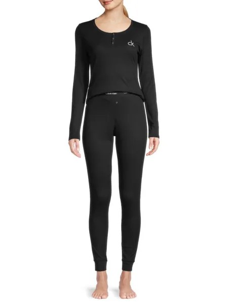 Пижамный комплект из 2 предметов Calvin Klein Black