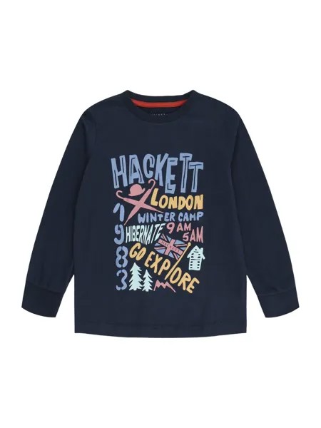 Рубашка Hackett London, темно-синий/светло-голубой