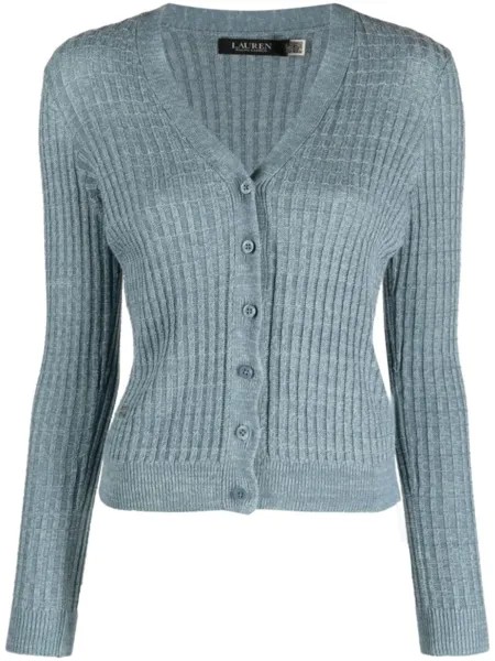 Кардиган Denzel с длинными рукавами Lauren Ralph Lauren, синий