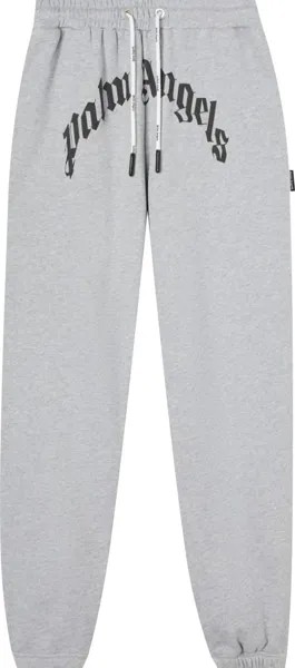 Спортивные брюки Palm Angels GD Curved Logo Sweatpants 'Grey/Black', серый