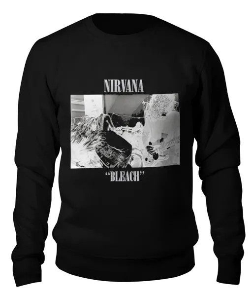 Свитшот унисекс Printio Nirvana bleach album t-shirt черный L