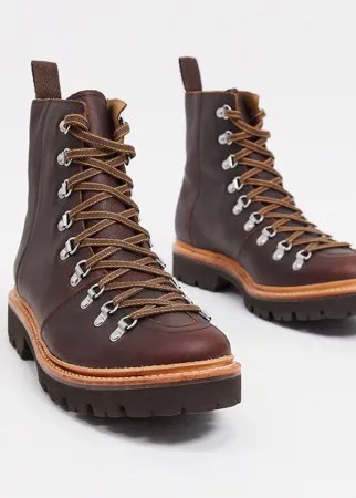 Коричневые походные ботинки Grenson brady-Коричневый цвет