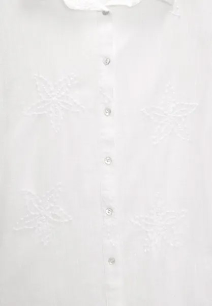 Рубашка-блузка EMBROIDERED RUSTIC PULL&BEAR, кремовый
