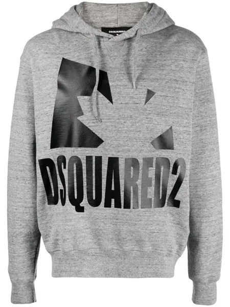 Dsquared2 худи с логотипом, серый