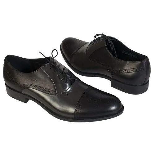 Кожаные мужские туфли черного цвета Conhpol С-6290-ZM06-00S01 czarny