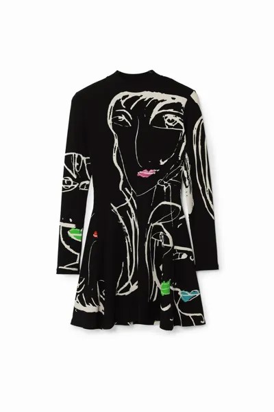 Платье из джерси OREGÓN Desigual, черный