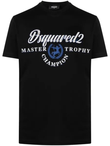 Футболка с логотипом Dsquared2, черный