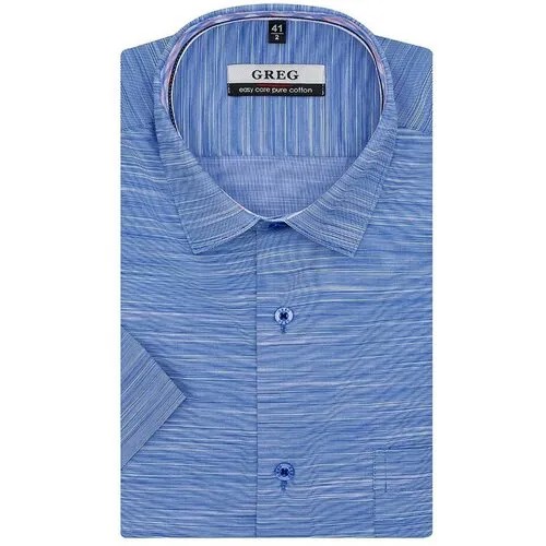 Рубашка GREG, размер 42, синий