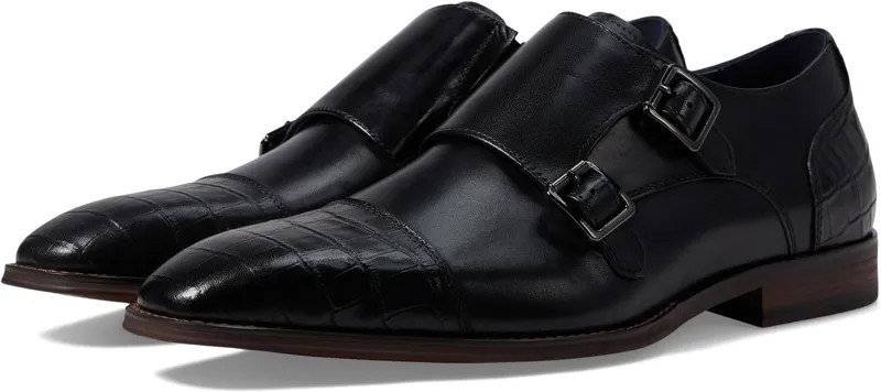 Оксфорды Stacy Adams Pierson Cap Toe Double Monk, черный