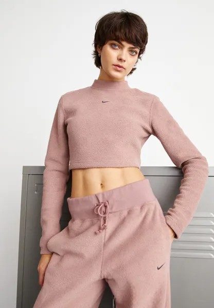 Флисовый свитер COZY FLEECE CROP Nike Sportswear, цвет smokey mauve