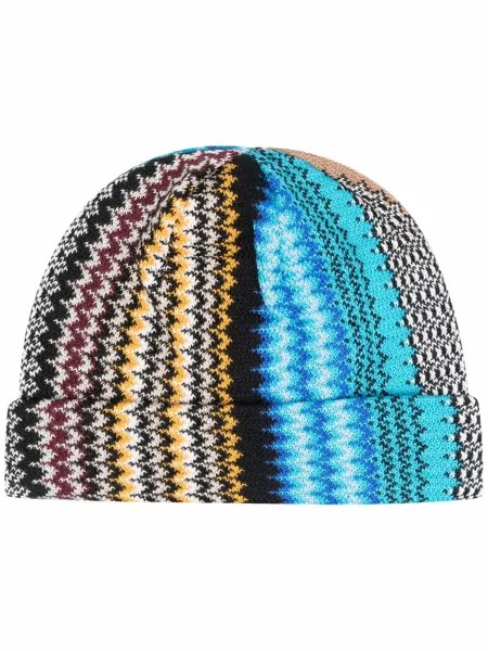 Missoni шапка бини с узором зигзаг