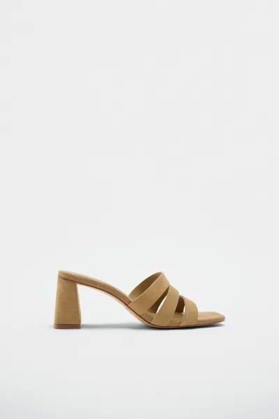 Сланцы женские ZARA 177656 коричневые 36 RU (доставка из-за рубежа)