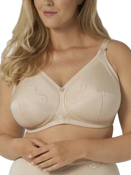 Doreen + Cotton 01 N Бюстгальтер с полной чашкой без косточек Triumph, бежевый