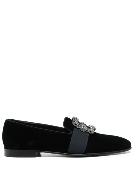 Manolo Blahnik лоферы Carlton, синий