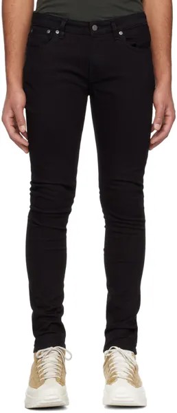 Черные джинсы скинни Lin Nudie Jeans