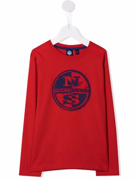 North Sails Kids футболка с логотипом