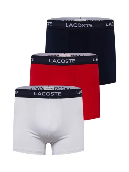 Боксеры Lacoste, темно-синий/красный/белый