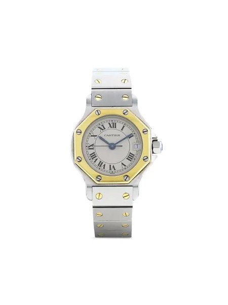 Cartier наручные часы Santos Ronde pre-owned 24 мм 1990-х годов