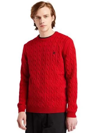 Phillips Brook Lambswool Cable Crew Sweater (Regular)