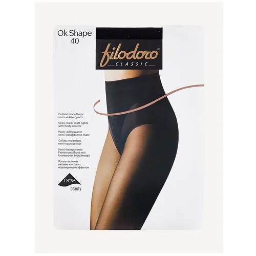Колготки Filodoro Classic Ok Shape, 40 den, размер 3, nero