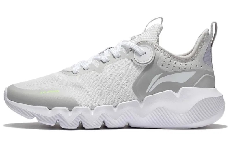 Кроссовки LINING Sports Life Collection Lifestyle Shoes Women's Low-top Gray/White, серый/белый