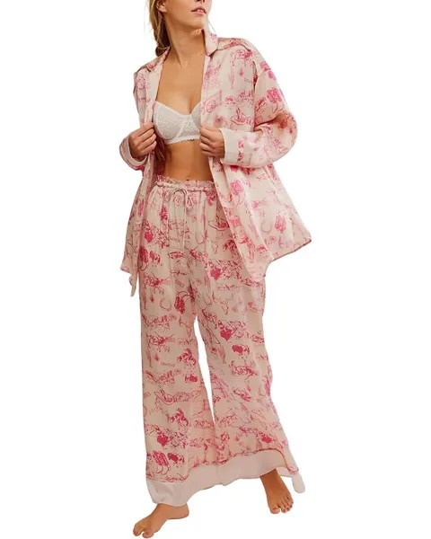 Пижама Free People Dreamy Days Pajama Set, цвет Tea Combo