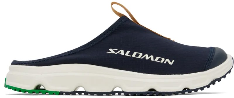 Темно-синие и коричневые шлепанцы RX 3.0 Salomon