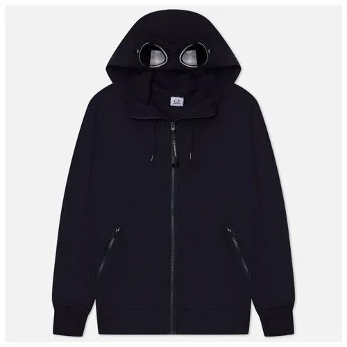 Мужская толстовка C.P. Company Goggle Zipped Hoodie Diagonal Raised Fleece синий, Размер S