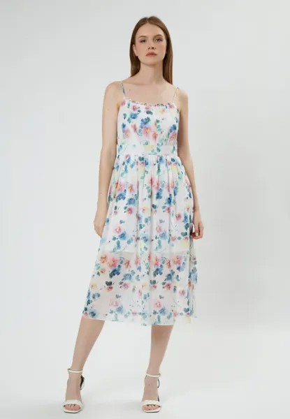 Повседневное платье FLORAL INFLUENCER, цвет white